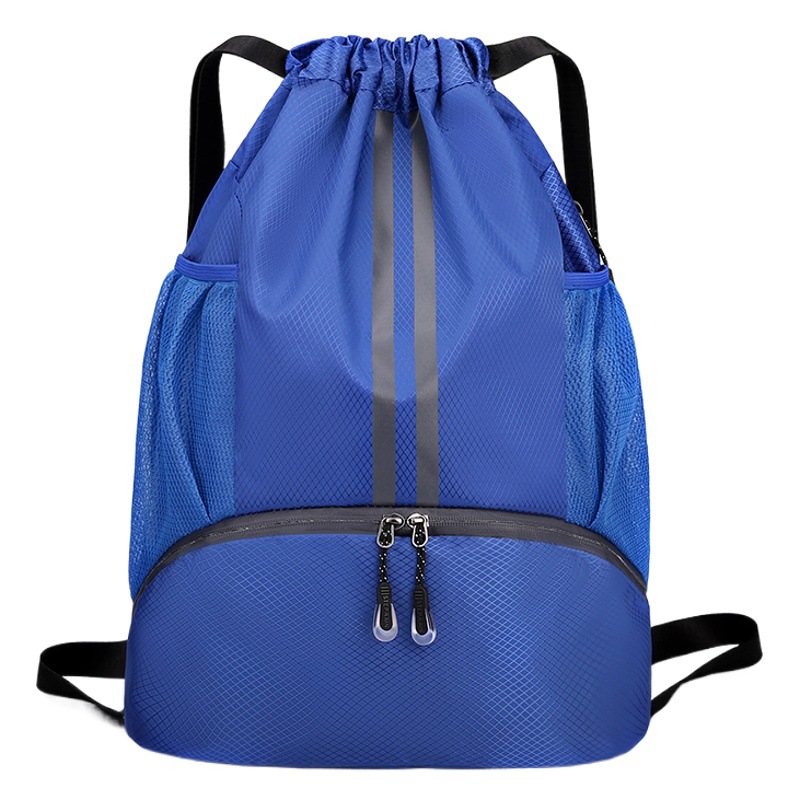 Basketball Bag Dry and Wet Separate Swimming Bag Bundle Pocket Drawstring Backpack Men's Basketball Bag Ball Bag Student Portable Schoolbag
