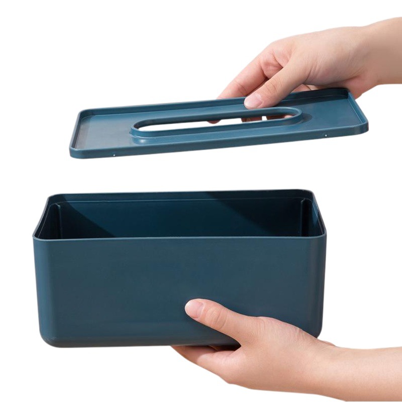 Q 3011 plastic lid paper box living room creative paper box household simple napkin storage box tissue