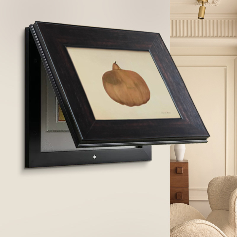 "Gourd Fulu" French Antique Niche Art Living Room Dining Room Sheltered Hanging Painting Electric Watch Box Decorative Painting