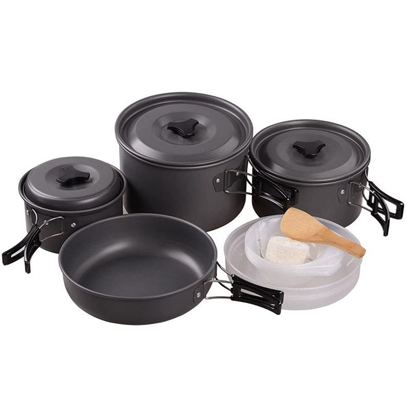 Outdoor Cookware Set Outdoor Mountain Climbing Camping Cookware Picnic Set Cookware Camping Cooking Tableware Amazon Hot Sale