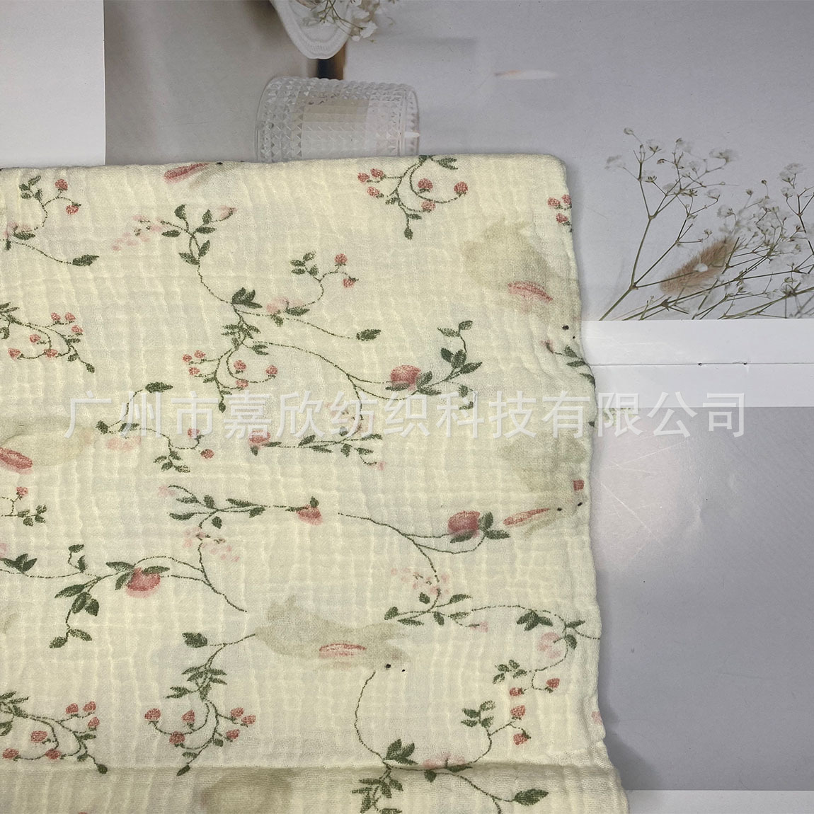 Cotton double-layer gauze muslin printed cartoon fabric baby gauze children's clothing pajamas blanket fabric