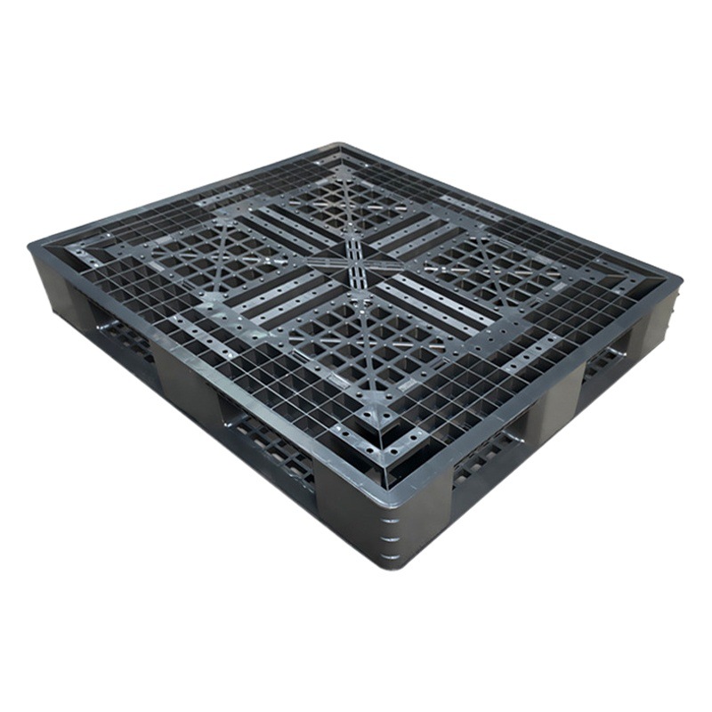 Black Nine-Pin Export Disposable Plastic Pallet Container Shipping Black Propylene Plastic Pallet Forklift Plastic Pallet