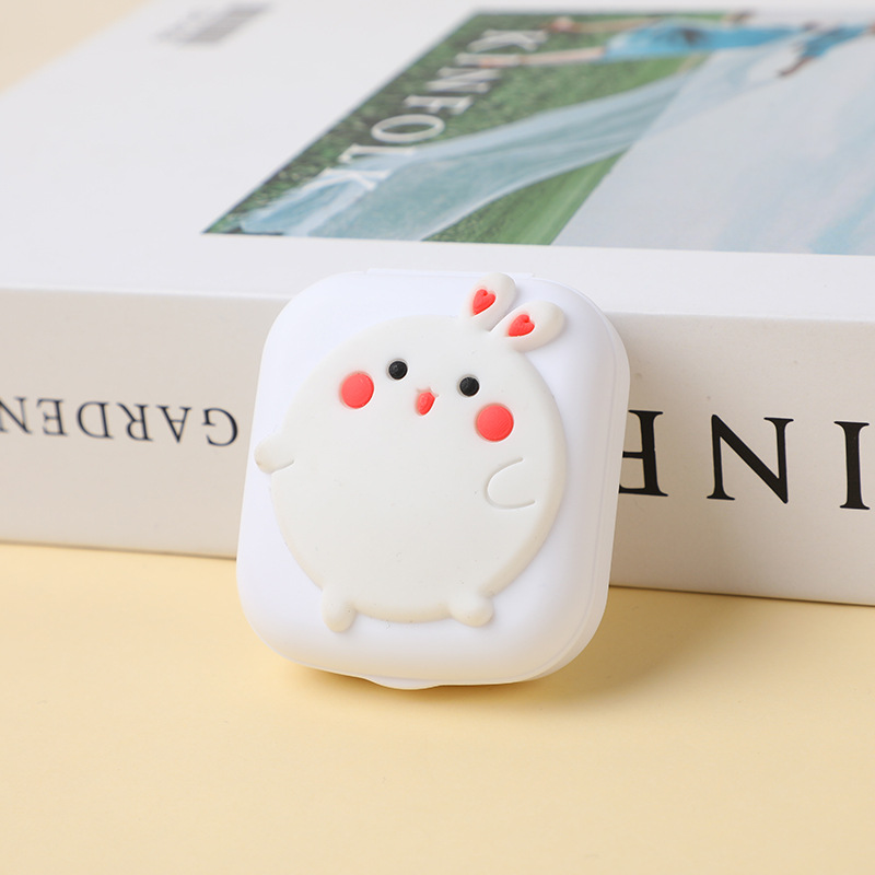 Picture of Creative cute girl Heart star moon box glasses case cartoon contact lens myopia couple box beauty contact double box