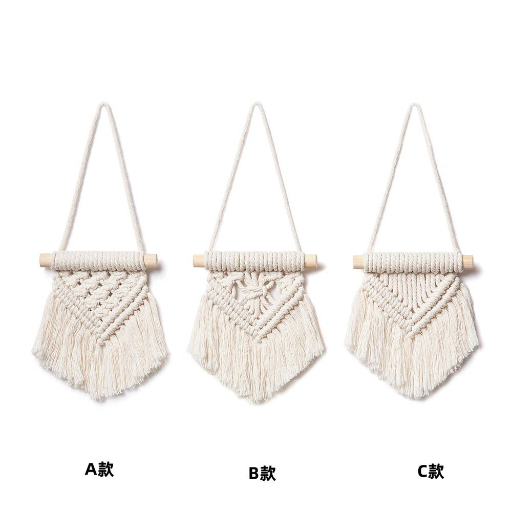 Picture of Small 3-Piece Set of Hand-Woven Tapestry Wall Hangings Bohemian Style Home Scandinavian Wall Decoration Amazon Hot Style