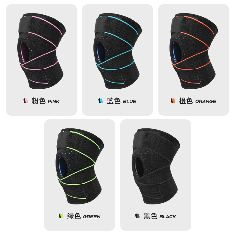 Picture of Sports straps pressurized silicone cold knee pads running basketball mountaineering riding badminton knee pads manufacturers spot