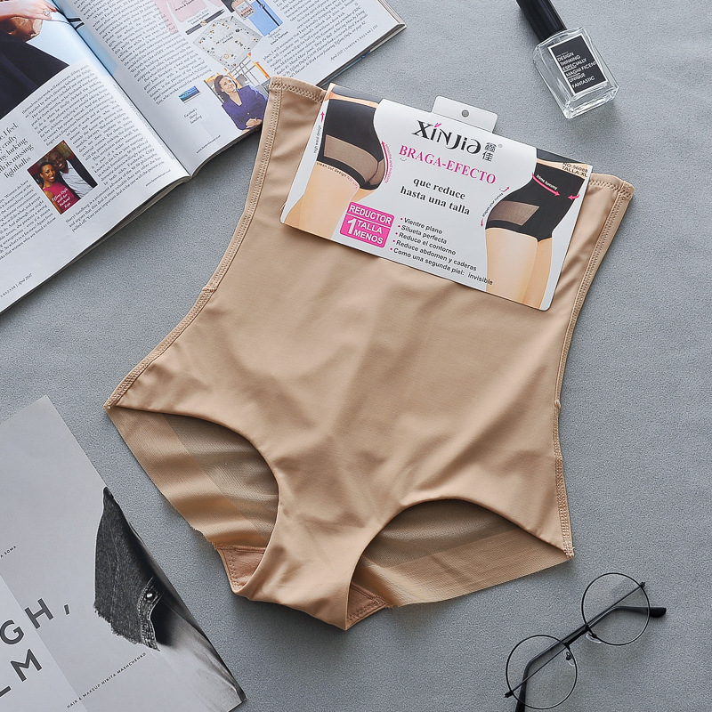 Picture of Cross-border Amazon Thin Ice Silk Mesh Breathable High Waist Belly Pants Tight-fitting Waist Slimming Body-shaping Panties