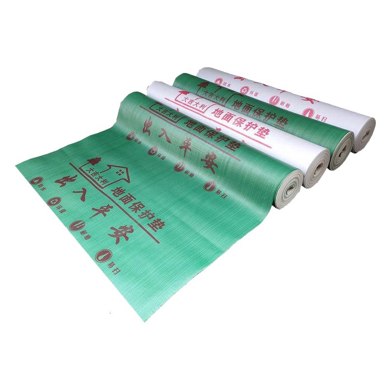 Factory supply ground protective film spot decoration woven cloth PVE foam material thick home decoration plastic film wholesale