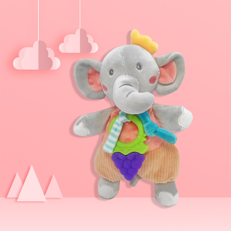 Picture of Baby early education puzzle anting towel bean label can be imported bite baby soothing sleeping doll manufacturers direct supply