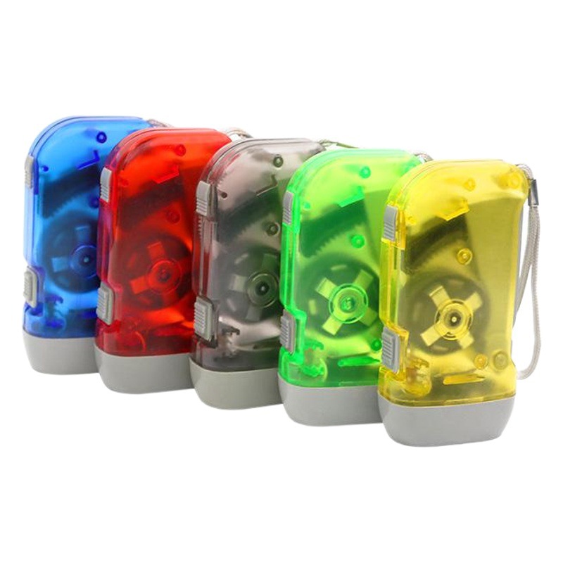 Z Hand-Pressed Power Generation Flashlight Strong Light Outdoor Portable Practical Flashlight Home Student Small Rechargeable Hand-Cranked Night Travel