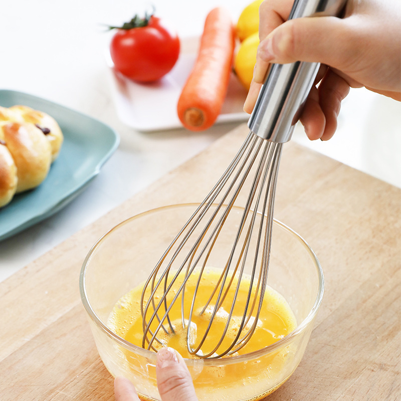 Picture of Baking tools egg beater stainless steel bold blender semi-automatic egg beater manual Mini Silicone dispenser
