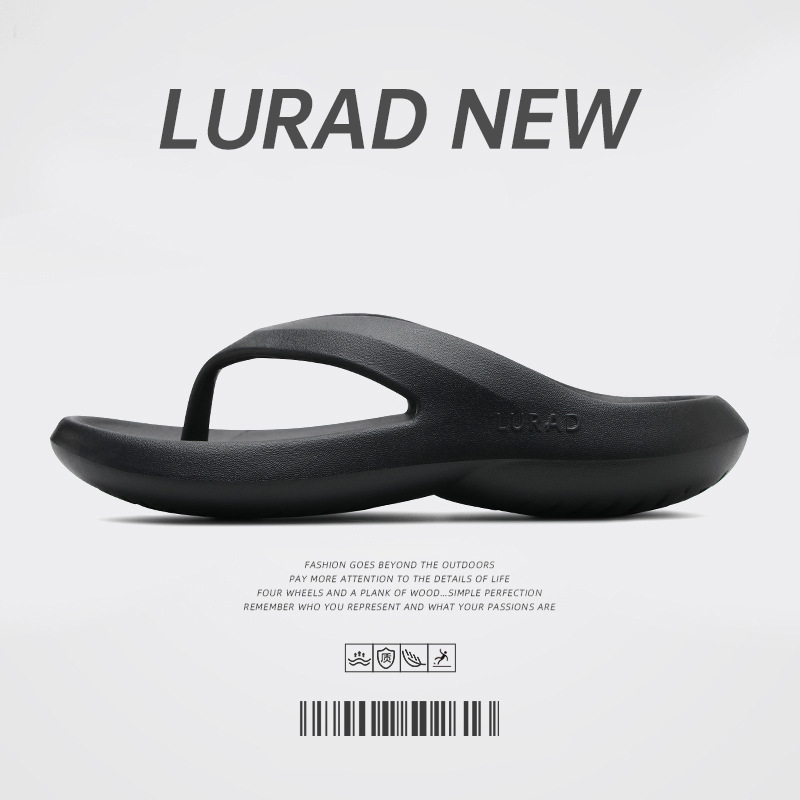 Cross-Border Wholesale Sandals for Men, Flat-Soled Home Flip-Flops, Fashionable Outer Wear Flip-Flops, One-Piece Beach Shoes