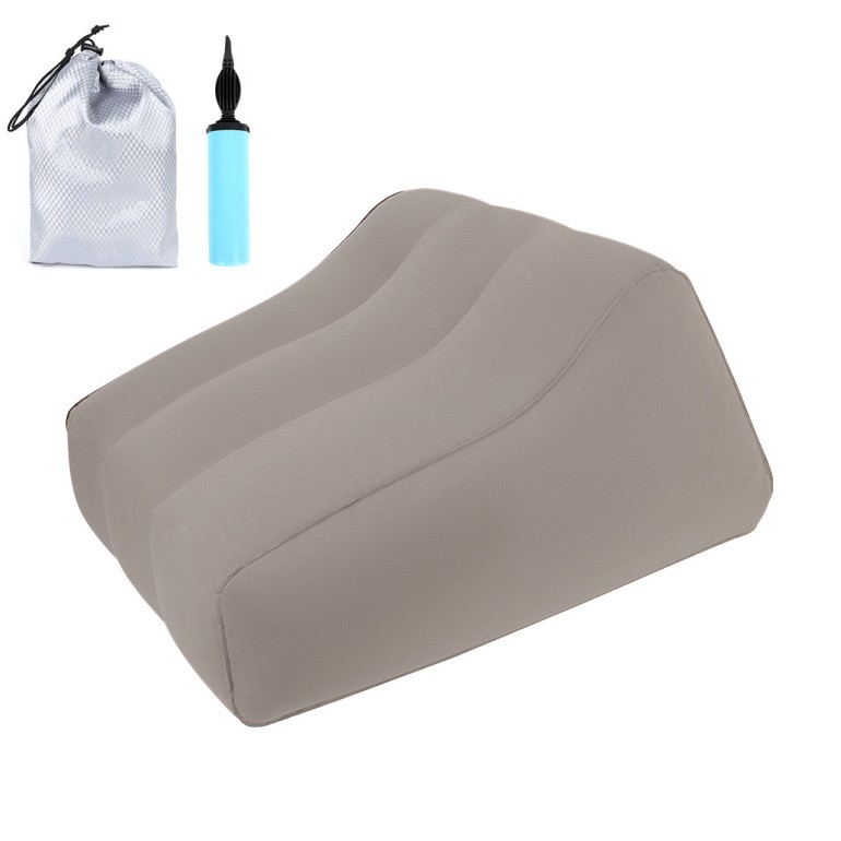 Picture of Inflatable Leg Pillow Raising Foot Pillow Bed Artifact Decompression Pillow Knee Relaxation Fatigue Relief Trapezoidal Leg Cushion in stock