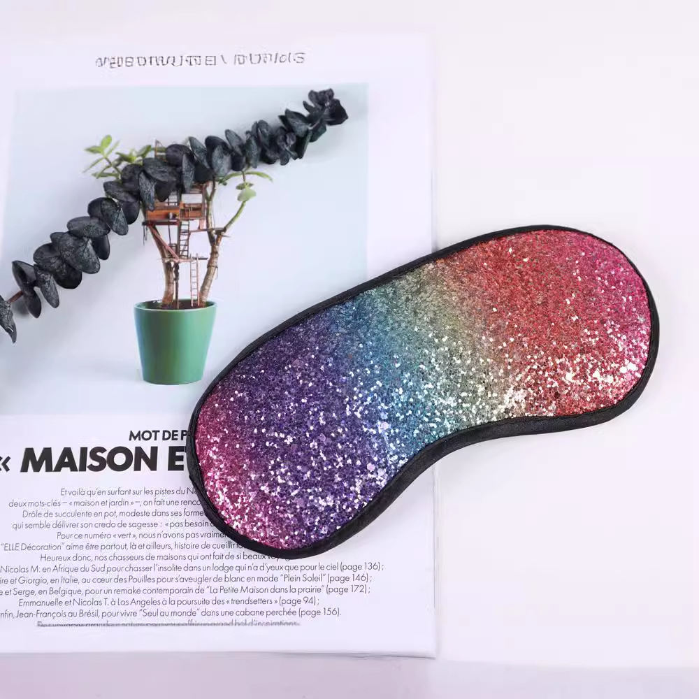 Picture of 511 Yu Ruifeng foreign trade new colorful sequins sleep eye mask shading unisex eye mask wholesale