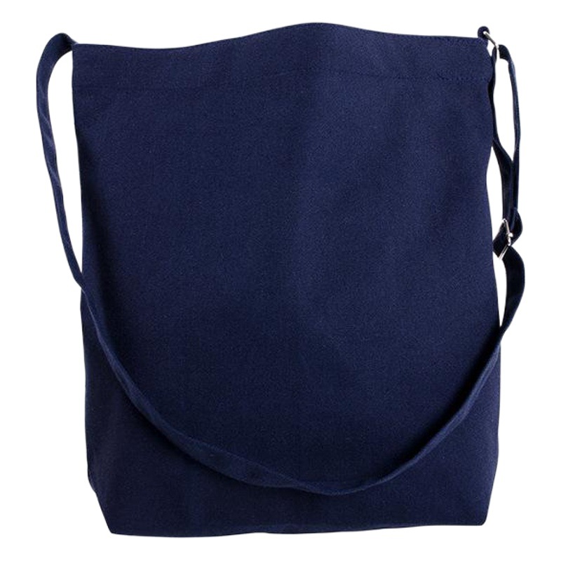 In stock wholesale Korean style blank multi-color single shoulder Women's canvas bag environmental protection cotton adjustable crossbody canvas bag