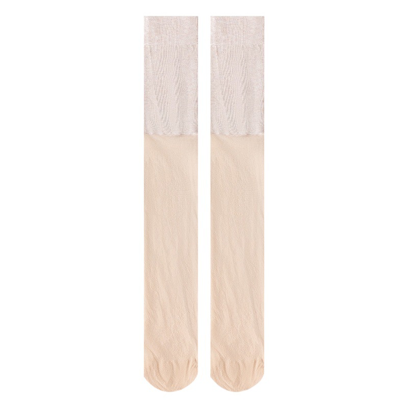 Baonasi Knee-Protecting Stockings Women's Air-Conditioned Socks Summer Thin Stockings Cold Leg Warm Non-Slip Over-The-Knee Socks