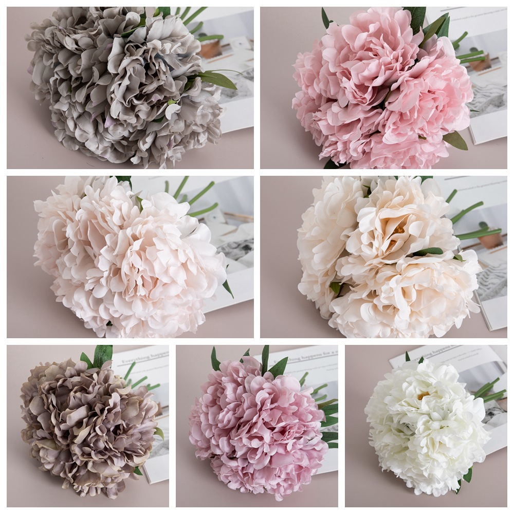 Picture of Manufacturer Recommends Erin Peony Wedding Holding Flowers Simulated Flowers Wholesale Home Decoration Craft Plants Mw11221