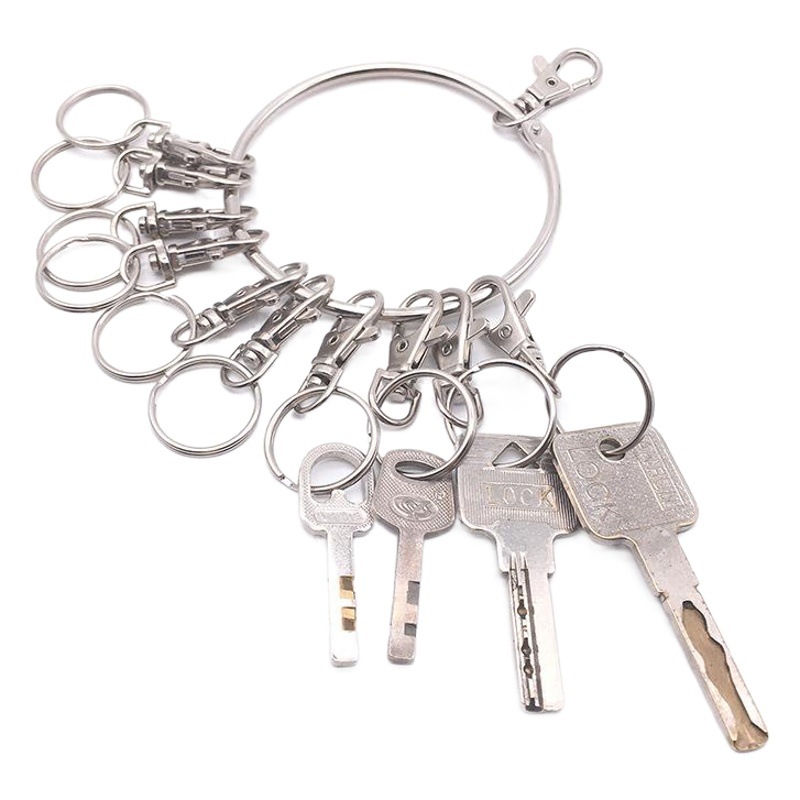 Creative Keychain Multiple Thickened Key Ring Key Plate Warehouse Dormitory Landlord Large Key Chain Hanging Ring Quick Buckle