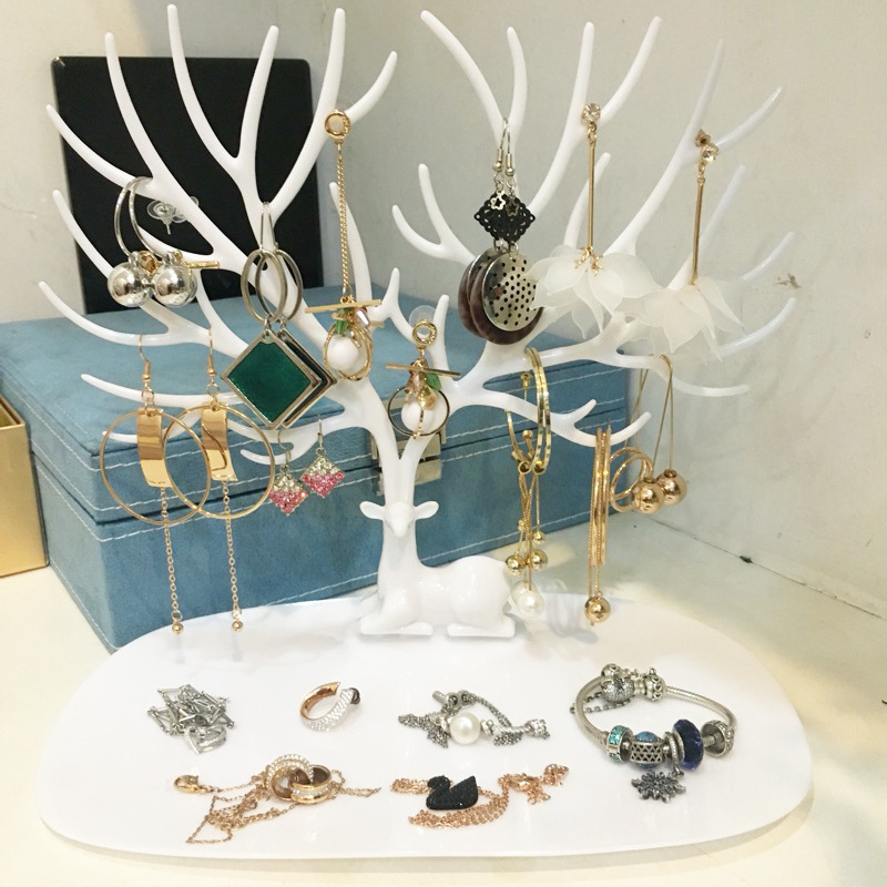 Small Antlers Tree-Shaped Jewelry Jewelry Storage Box Earrings Hand Necklace Bracelet Keychain Display Glasses Hanger