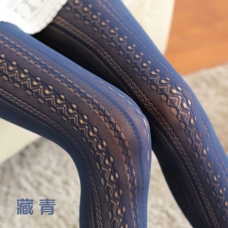 Picture of Spring and summer Sexy lolita lace stockings pantyhose women carved net stockings hollow thin bottoming lolita socks