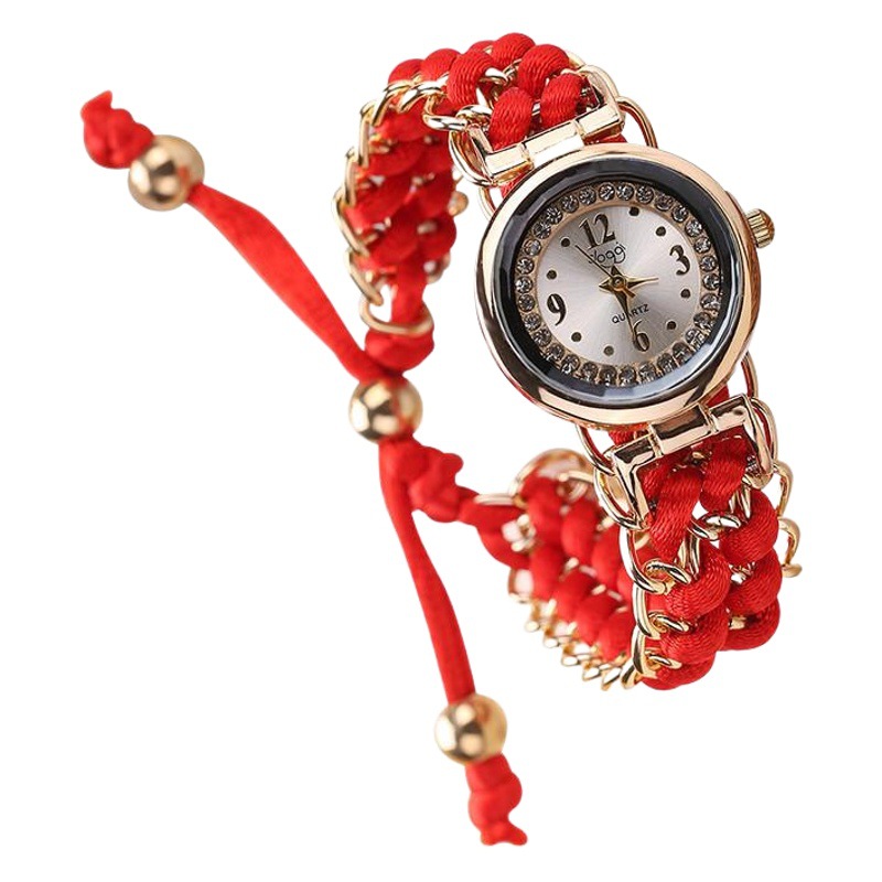 Sloggi new creative watch ladies woven retractable rope bracelet watch wholesale a generation of hair
