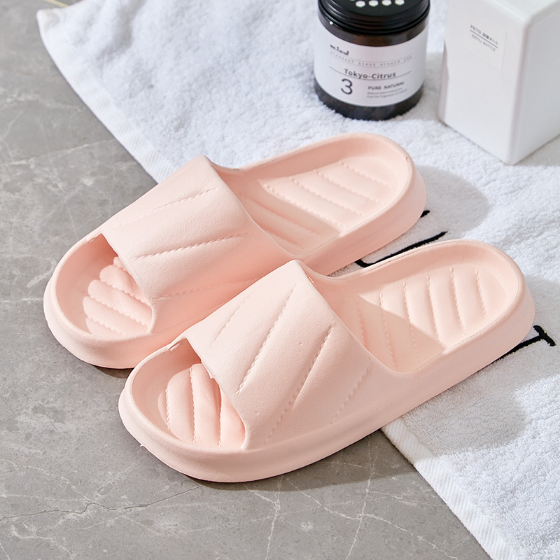 Slippers for Men, Summer, Indoor, Home, Couple Slippers, Bathroom Bathing Slippers, Silent Women's Home Non-Slip Eva Soft Bottom