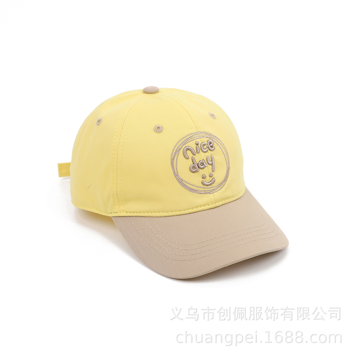 Picture of Chuangpei children's cap spring and summer handsome cap Macaron color matching children's baseball cap can be customized logo