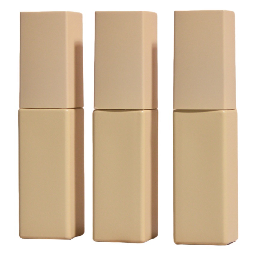 New Beige Nail Polish Bottle 8ML Long Strip Nail Polish Bottle Lip Glaze Bottle Lipstick Bottle Novel Nail Polish Cap