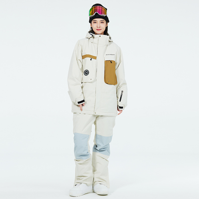 Picture of Women's Ski Suit Men's Winter Outdoor Windproof Waterproof Warm Thickened New Arrival Snowboard Double Ski Suit