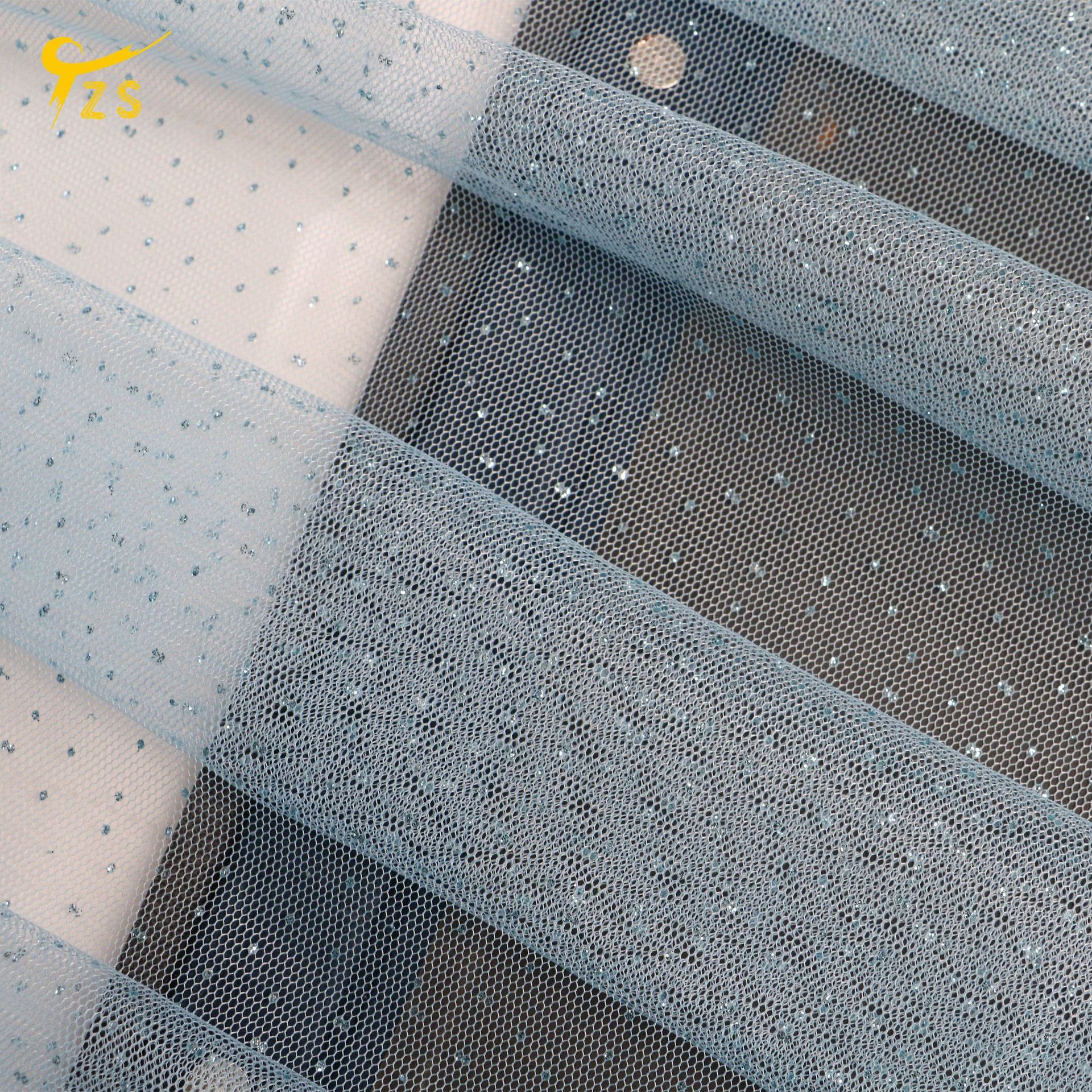 Gilding small dot mesh fabric soft three-dimensional hexagonal mesh cloth dress dance dress women's wedding dress decoration