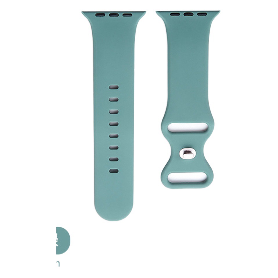 Suitable for apple watch strap soft silicone pin buckle iwatch watch SE/8765432 wrist strap