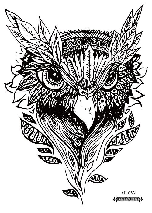Picture of Cross-border New Waterproof Chest Tattoo Sticker Original Big Figure Sexy Flower Arm Tattoo Sticker Disposable Tattoo Sticker