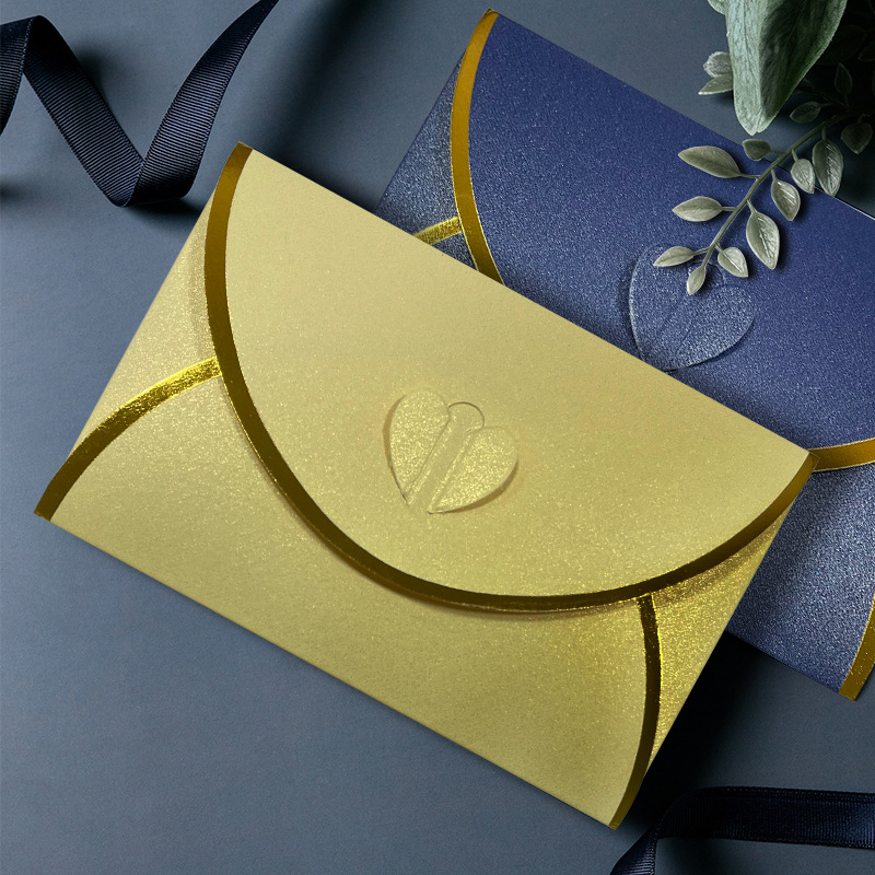 Picture of Pearlescent Paper Phnom Penh Envelope Fixed Printing Membership Card Sheet Envelope Paper Bag Bronzing Business High-end Envelope