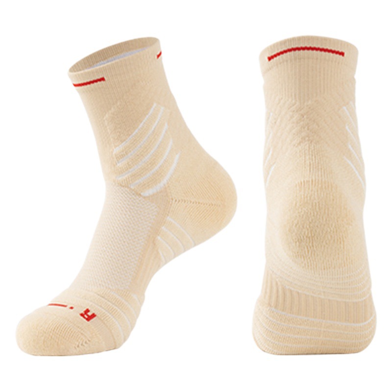 Basketball socks combat professional elite running socks men's mid-length high-top thickened towel bottom bullfighting sports socks