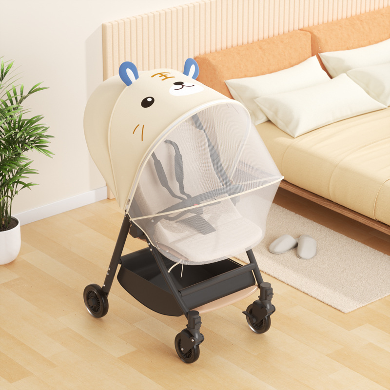 Picture of Baby stroller mosquito net full cover universal baby stroller mosquito cover enlarged mesh sunshade children's stroller mosquito net