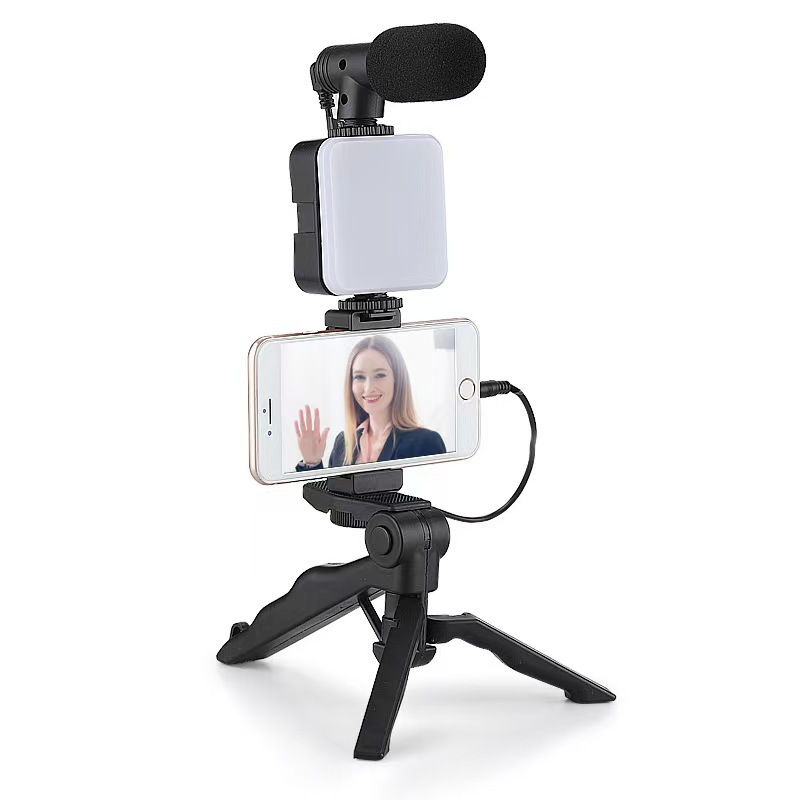 Picture of Cross-border desktop beauty leg pocket fill light with microphone suit SLR conference light handheld photography with microphone