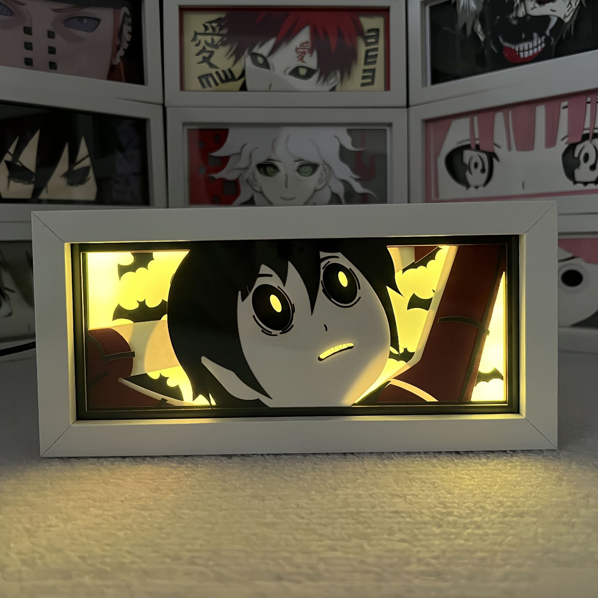 Matthew Lee Adventure Live Treasure Animation 3D Paper Cutting Lamp Desktop Nightlight Room Decoration Paper Carving Lamp Birthday Gift