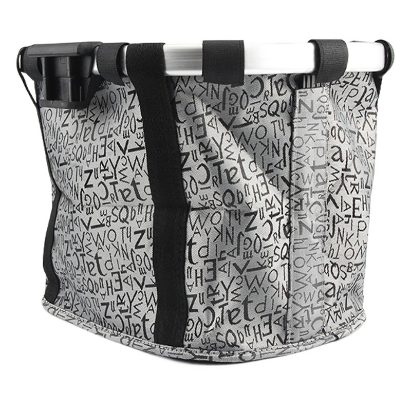 Boxed Folding Bicycle Basket Bicycle Basket Aluminum Alloy Car Front Bag Mountain Bike Accessories Folding Car Bag
