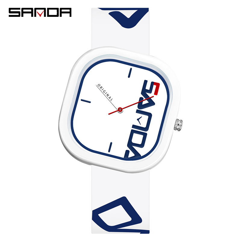 Picture of Sanda Brand Sports Watch Design Irregular Square Watch Personality Trend Simple Waterproof Electronic Watch