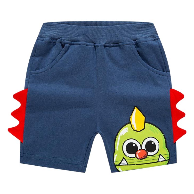 2025 Summer Clothes Summer New Boys Cartoon Shorts Baby Pants Children's Quarter Pants Dinosaur Fashionable Bottoms Trendy