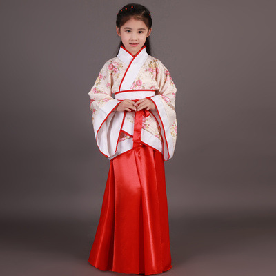 Picture of Children's Ancient Costume Fairy Dress Hanfu Princess Imperial Concubine Improved Little Girl Photo Studio Performance Photo Dance Performance Costume