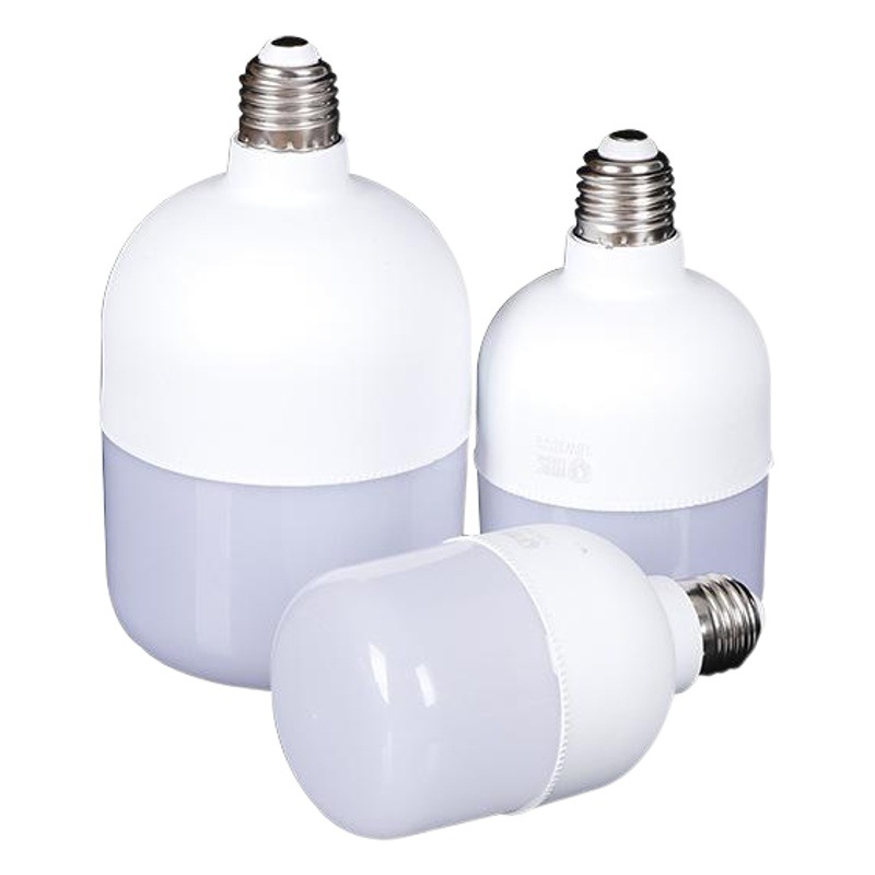 Bright LED bulb lamp flat head plastic aluminum bulb E27 screw bulb downlight cylindrical bulb wholesale