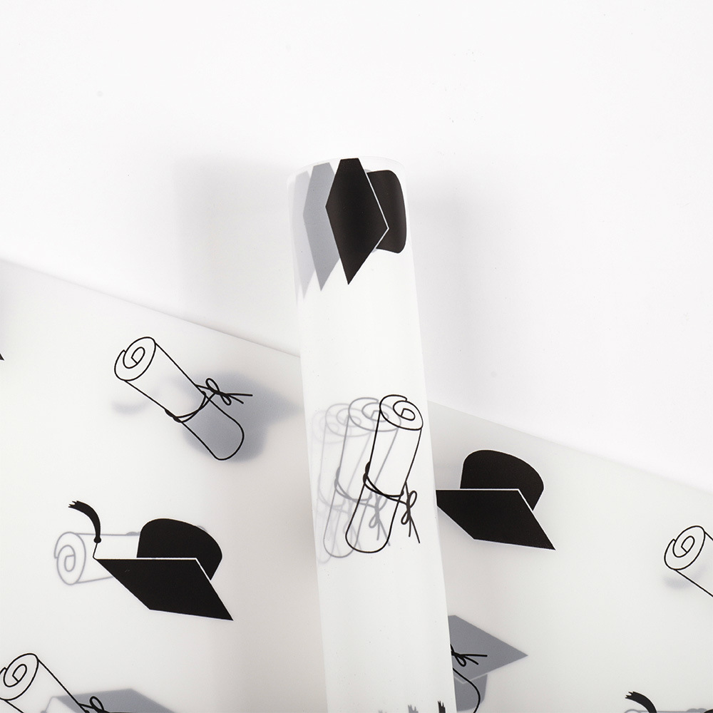 Picture of Factory wholesale graduation season waterproof bow book flower wrapping paper college entrance examination bachelor hat bouquet wrapping paper