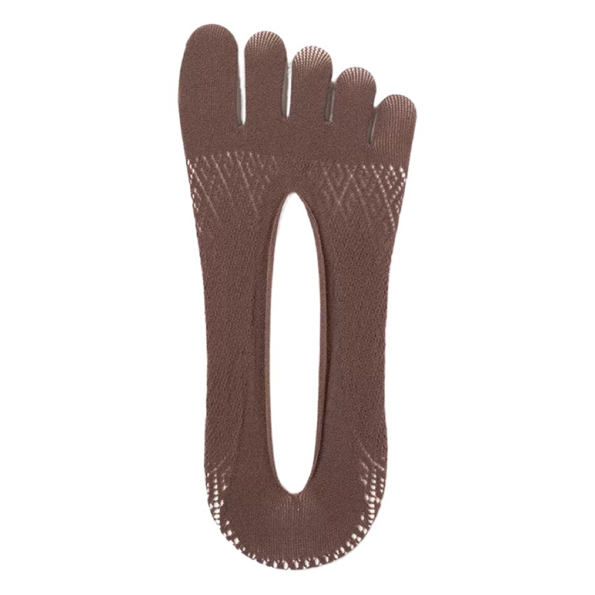 Five-Toe Socks for Men, Invisible Toe Socks, Men's Summer Short Socks, Breathable Ice Silk Boat Socks, Low-Cut Thin Split-Toe Socks, Sweat-Absorbent
