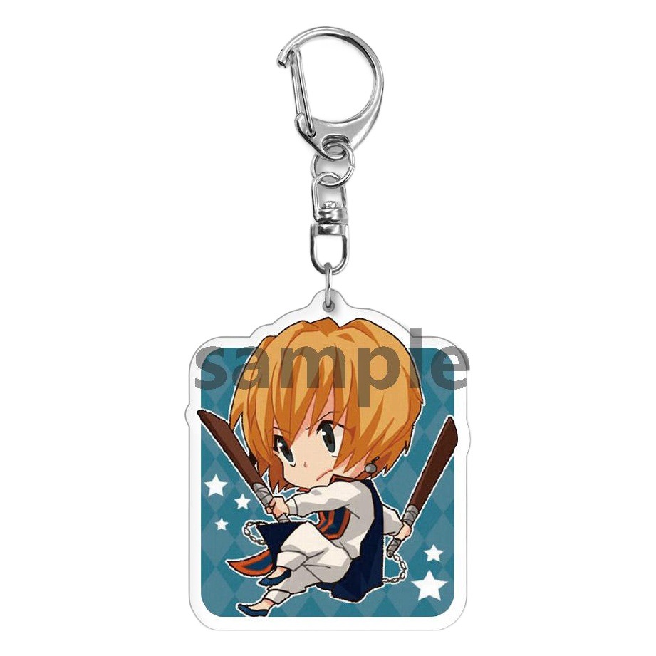 New full-time hunter animation peripheral odd hanging acrylic keychain Q version of a generation of hair