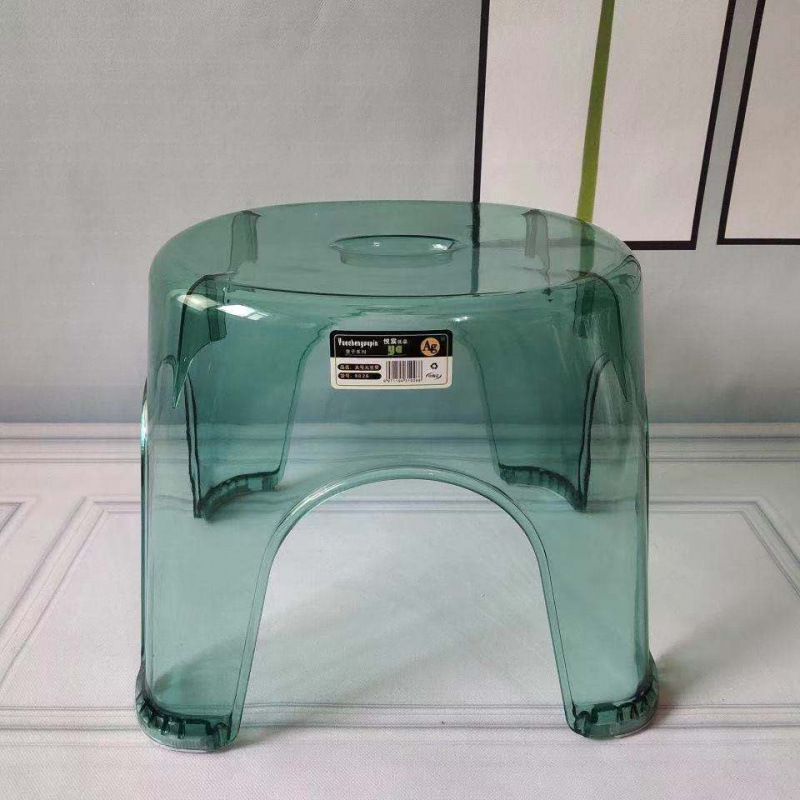 Picture of Extra thick plastic stool thickened transparent stool small stool non-slip bathroom stool children adult stool bath stool round stool