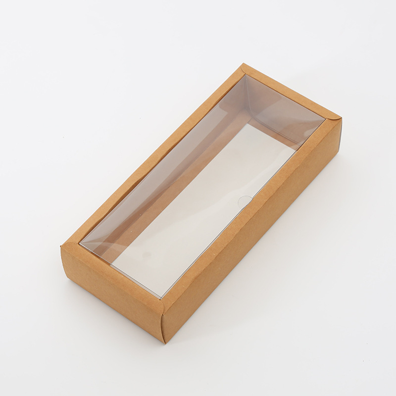 Picture of Customized Folding Boxes with Lid and Base, Coated Kraft Paper, for Tea Gift Boxes, Jewelry, Food Boxes, Logo Transparent Packaging Boxes