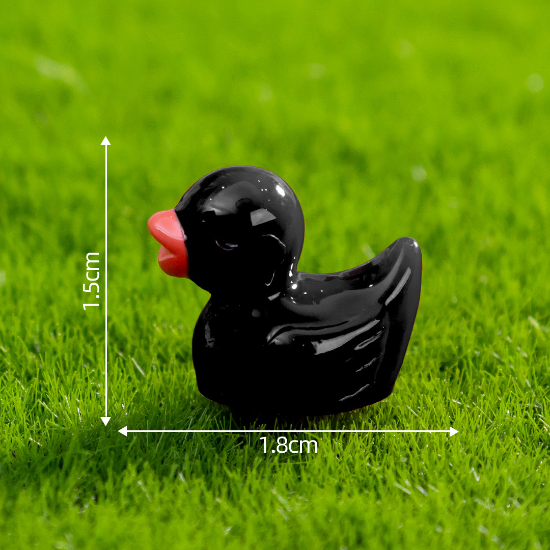 Picture of Little Yellow Duck doll pendant Moss micro landscape decoration creative ornaments mini little duck resin crafts