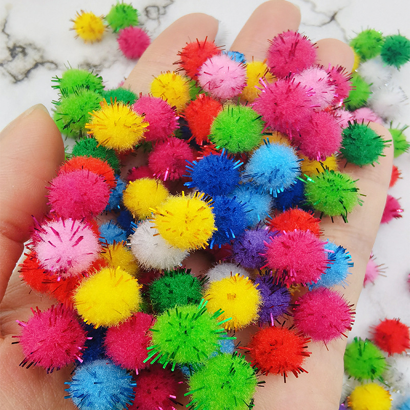 Color Glitter Ball Children's Creative Handmade DIY Making Material Decoration Children's Puzzle Ball