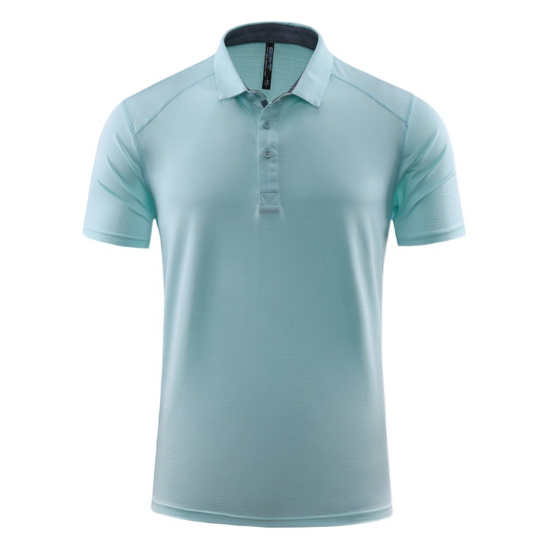 Sports Quick-drying Polo Shirt Short-sleeved Men's Summer Quick-drying Running Sports Top Women's Elastic Gym Training Team Clothes