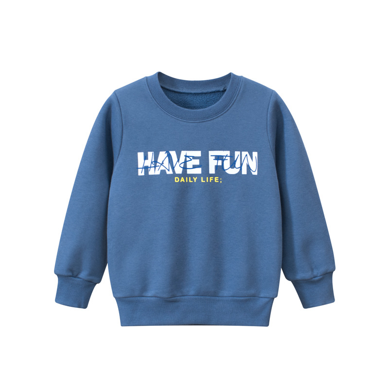 Picture of 27Kids children's clothing spring new 2024 Korean style children's sweater baby clothes round neck pullover one-piece delivery